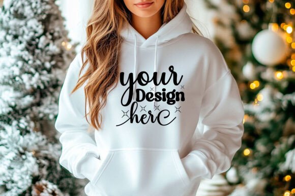 Christmas 18000 Women Hoodie Mockup 109 for Graphics and Product Mockups