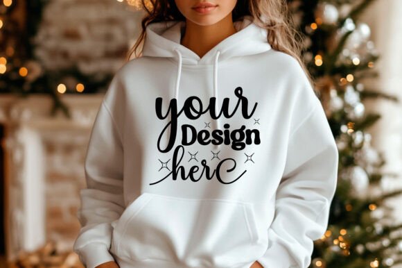 Christmas 18000 Women Hoodie Mockup 121 - A Graphic Design Asset for Product Mockups