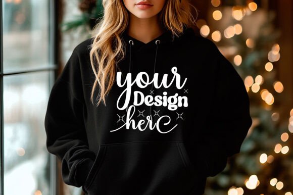 Christmas 18000 Women Hoodie Mockup 25 – A Graphic Design Asset for Product Mockups