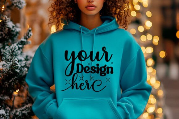 Christmas 18000 Women Hoodie Mockup 43 for Graphics and Product Mockups