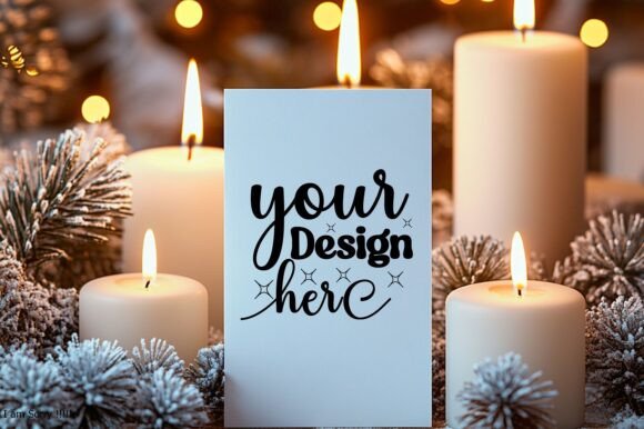 Christmas Card Mockup 49 for Product Mockups and Graphics