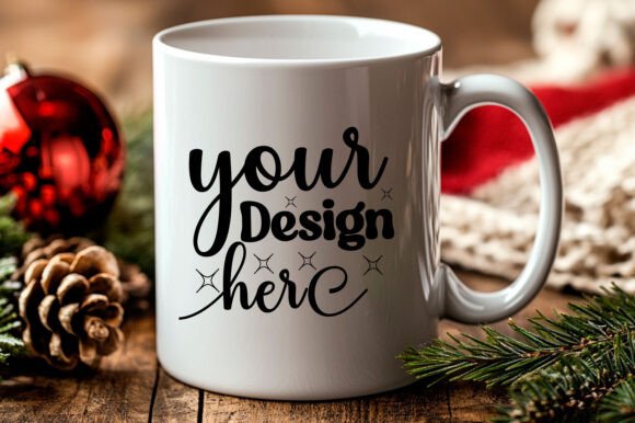 Christmas Mug Mockup Jpg Mockup 2 for Product Mockups and Graphics