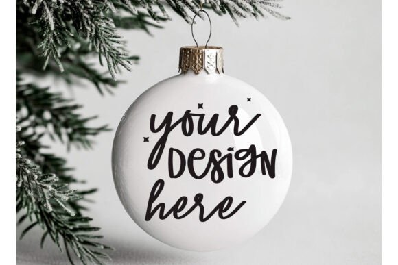 Christmas Ornaments Mockup 49 - A Festive Graphic Design Asset