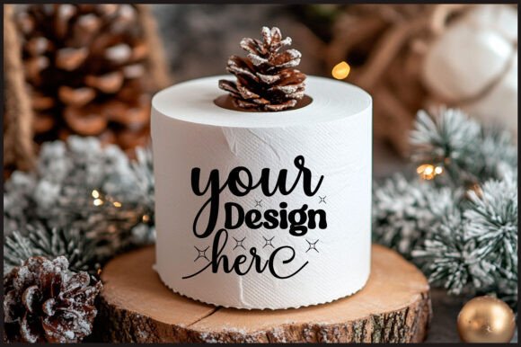 Christmas Toilet Roll Mockup 26 - A Versatile Graphic Design Asset