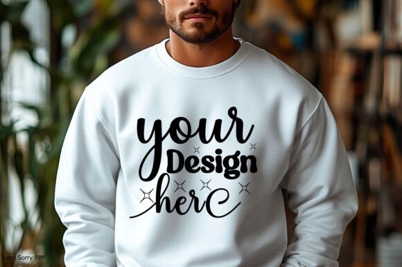 Gildan 18000 Christmas Men Mockup 144 - A Festive Graphic Asset for Product Mockups