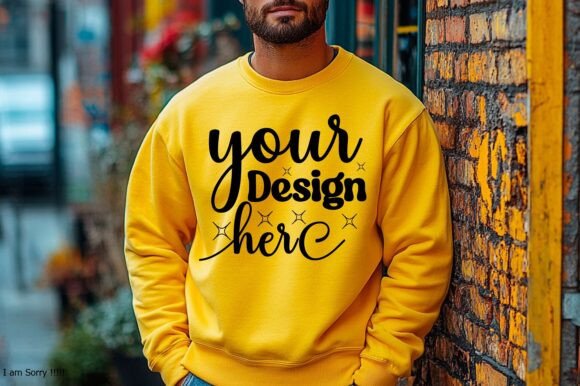 Gildan 18000 Christmas Men Mockup 167 Graphics