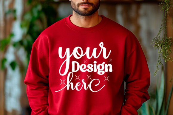Gildan 18000 Christmas Men Mockup 96 Graphics