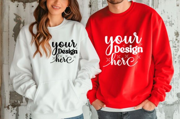 Gildan 18000 Couple Mockup Review